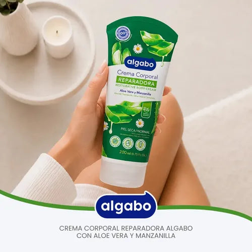 Crema Corporal Aloe y Manzanilla 200ml Algabo · 17685 · foto 03