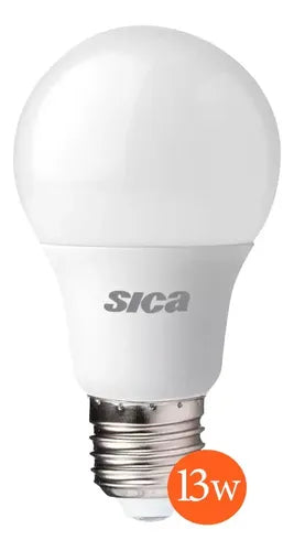 Lampara Led Sica 911590,911591 13 W A60 E27 Luz Dia 13w Pack X 10 Color De La Luz Blanco Cálido