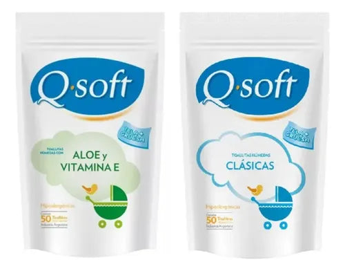 Toallitas Humedas Q Soft Aloe Vera X 50 Unid