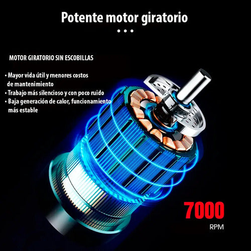 Maquina Cortadora de Pelo Inalámbrica Wmark Profesional 6800 Rpm Ng-2047 · 22903 · foto 06