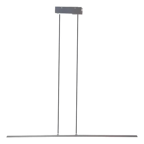 Lampara Colgante Enertech Lineal 80cm Negro Luz Fria