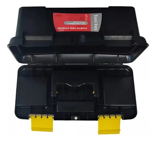Caja De Herramientas Plastica 25 Cm X 12 Cm X 10 Cm Negra Co