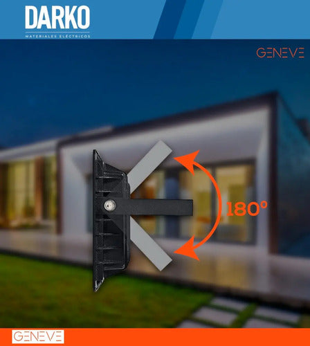 Reflector Led Geneve Ge-fl10n Negro 10w Negro Blanco Frío