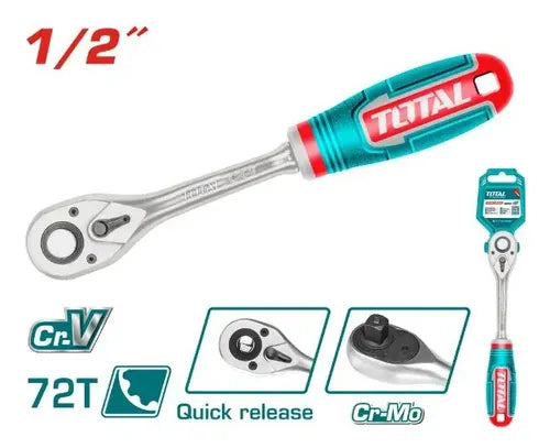 Llave Chicharra Cuadrante 1/2 Pulgadas Total Turquesa