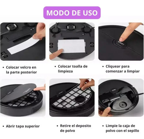 Aspiradora Robot Sweepin K-205 Limpieza Inteligente Y Prác Color 1507645984