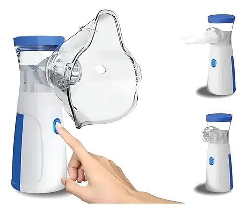 Nebulizador Ultrasónico Mini Mesh Portátil Color Blanco