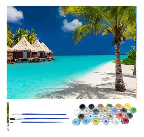 Kit de Pintura por Números para Adultos 40x50 cm Polinesia · 17018 · foto 01