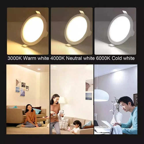 Plafon Panel Led De Techo 24w Superficial Lamparas De Techo Luz Levys Bazar Luz Neutra Blanco