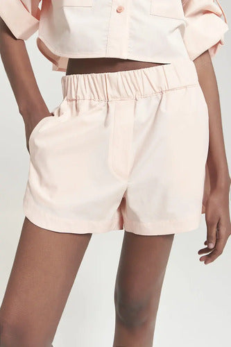 Short Con Elastico Acerola Mujer Maria Cher Algodón Durazno