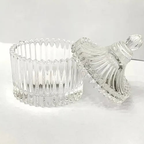 Caramelera Vidrio Portavela Frasco Tapa Bombonera Decorativa