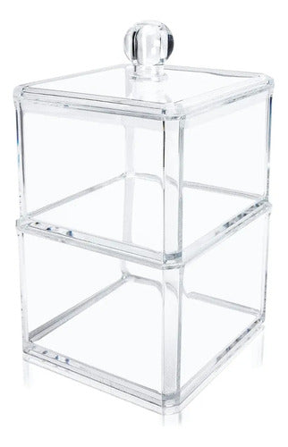 Organizador De Maquillaje Y Cosmeticos Doble De Acrilico