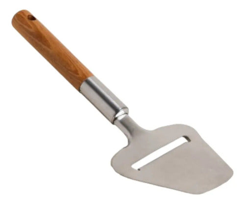 Cortador De Queso Premium Acacia Color Plateado