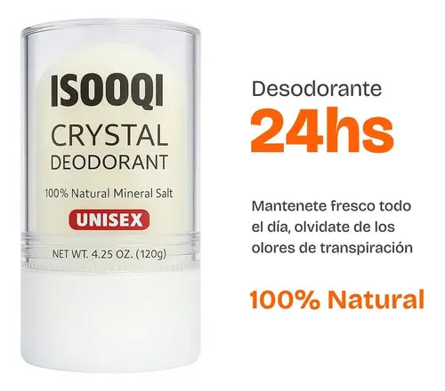 Piedra de Alumbre Isooqi 120g Desodorante Natural sin Fragancia · 17765 · foto 02