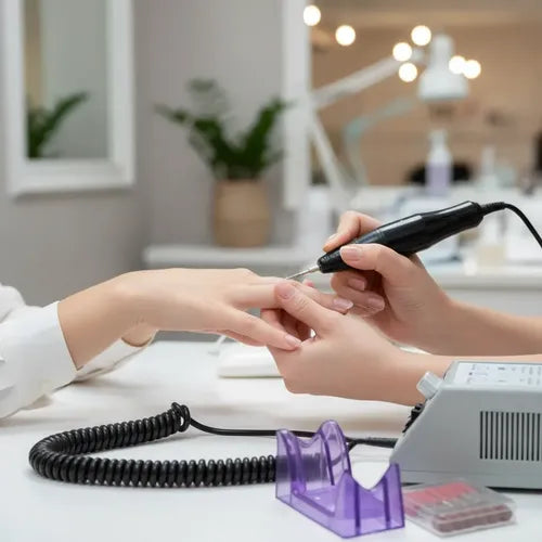 Set Torno Uñas Manicuria Profesional Esculpidas Gel Uv Manos