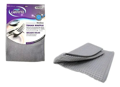 Pack X 3 Paño Microfibra Waffle 30x40cm Vajilla Secado Rapid