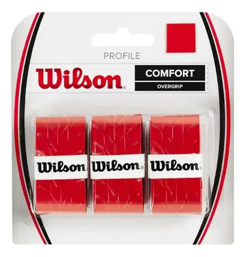 Cubregrip Wilson Profile Comfort Pack x3 Rojo · 16829 · foto 01