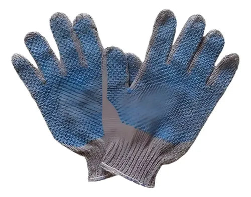 Guantes Moteados Algodón Reforzado 12u