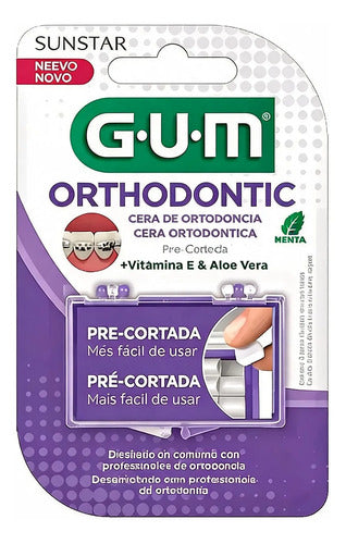Cera para Ortodoncia Pre-cortada GUM Sabor Menta · 17221 · foto 01
