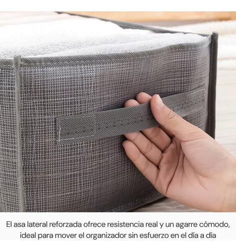 Organizador De Tela Para Ropa 9 Divisiones Armario Plegable