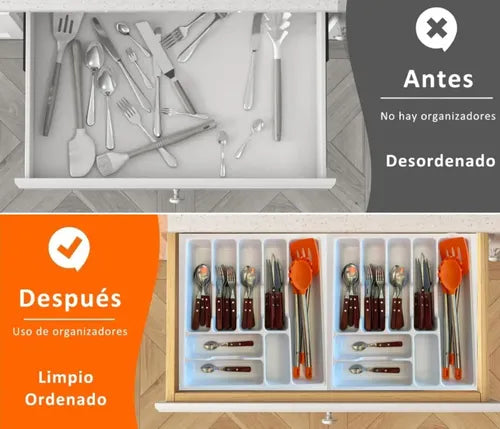 Cubiertero Keuken 44x48 Plástico Gris 8c Gris