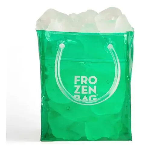 Hielera Bolsa Frozen Ice De Frozen Bag 9x9x12 Color Green