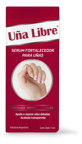 Uña Libre Fortificador Serum Frasco 7 Ml. Directo De Fábrica Transparente