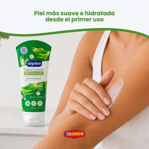 Crema Corporal Aloe y Manzanilla 200ml Algabo · 17685 · foto 05
