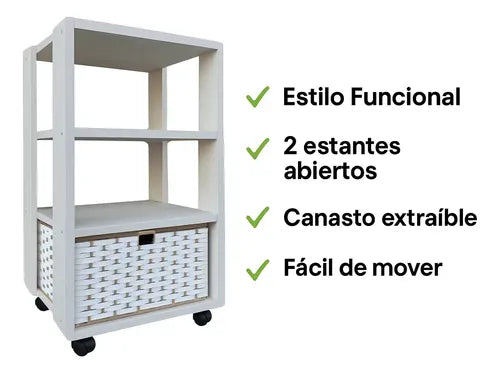 Organizador Mesa Melamina Canasto Suncho