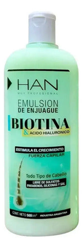 Kit Shampoo y Enjuague Han Biotina y Ácido Hialurónico 500ml · 17325 · foto 04