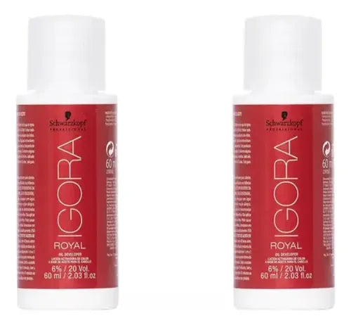 Ox Loção Ativadora Schwarzkopf Igora Royal 20 Volumes 60ml Sin Tono