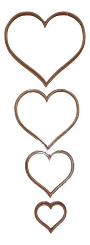 Moldes Cortantes Corazones 4p