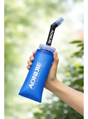 Botella de Agua Plegable Aonijie para Trail Running 350 ml Azul · 16969 · foto 01