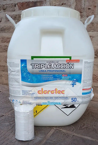 Pastillas De Cloro Triple Accion 1 Kg Clorotec