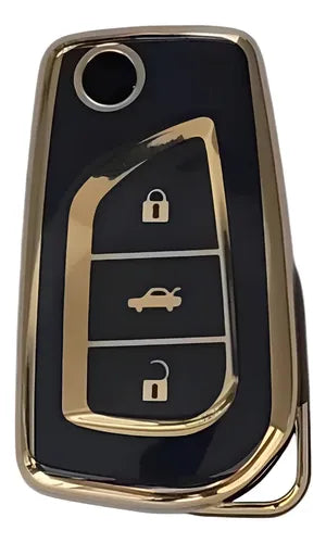 Funda De Llave Keyfad Corolla Hilux Negr