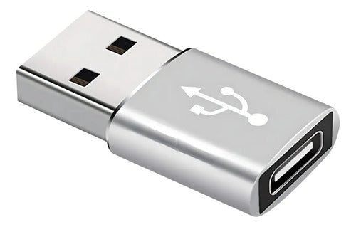 Adaptador USB-C a USB 2.0 Syntech para iPhone y Galaxy Gris · 6438 · foto 01