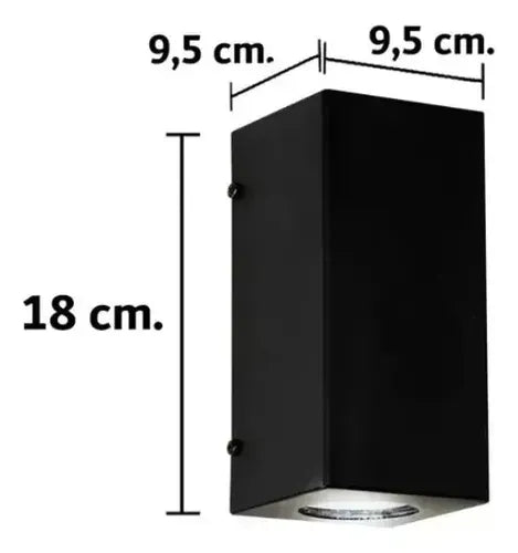Aplique Pared Santa Luz Bd-33 Negro