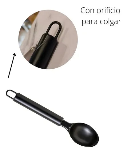Cuchara Para Helado De Acero Black Trendy