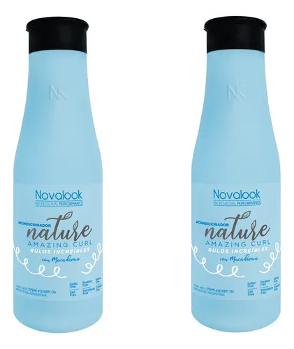 Acondicionador Novalook Macamia 375ml Cabellos Con Rulos