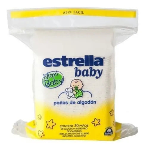 Paños Maxi de Algodon Estrella Baby x 50 Unidades · 17665 · foto 02
