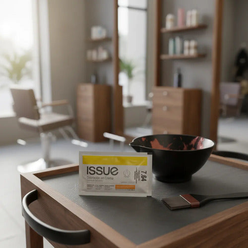 Tinte Capilar En Crema. Issue Baseline. Sachet 47g Tono 7.64