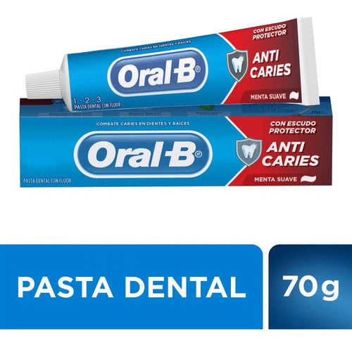 Oral B 123 Crema Dental Anticaries Menta Suave 70g