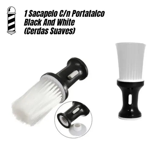 Kit de Barbería y Peluquería Capa Peines Cepillo Fade Tru Negro · 16618 · foto 03