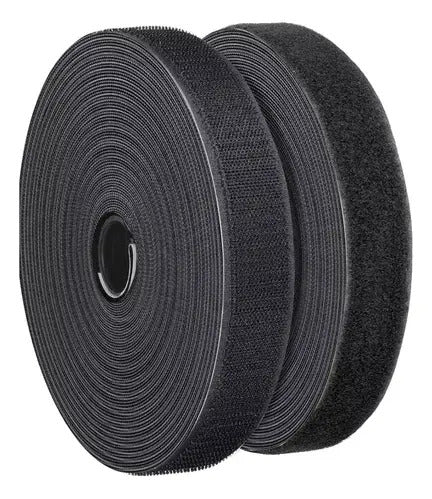 Abrojo Velcro Belcro 25mm / 2,5 Cm X Rollo 10 Metros Negro