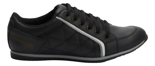Zapatilla Narrow Cuero Vacuno Hombre Urbana Talle 39 Negro