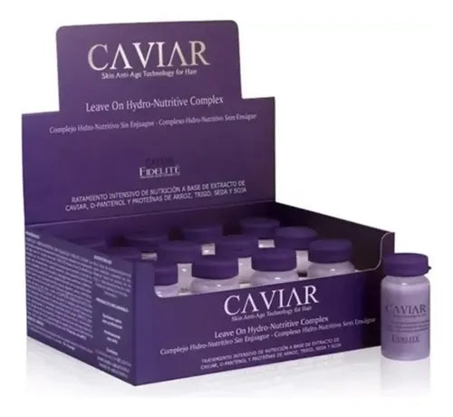 Kit Ampolla Fidelite Argan Reparador + Caviar Nutritivo X24u