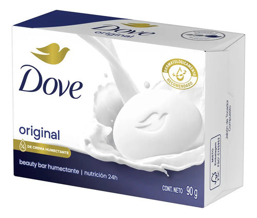Jabón En Barra Dove Original Individual 90 Grs