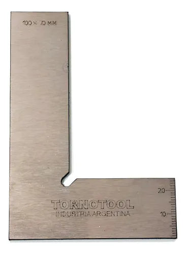 Escuadra Plana Tornotool 100x70 Acero In
