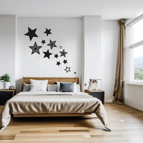 Cuadro Madera Calado Moderno Mandala Estrellas Cielo Imback