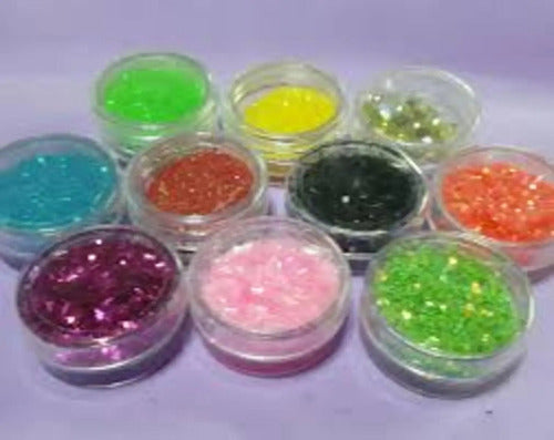 Glitter Uñas Paris Night Escamas Dorado