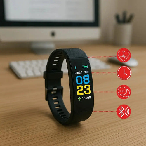Smartband Zhome Z-5120 Negro Pantalla 0.96 IP67 Bluetooth · 16722 · foto 02